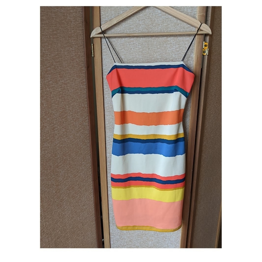Colorful strip dress